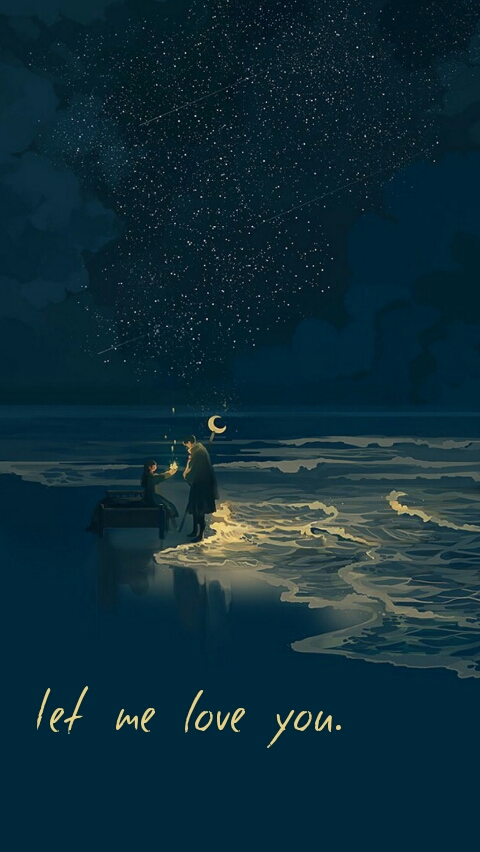 寂静的深夜里,如果你独留原地,不如让我爱你【自制壁纸】
