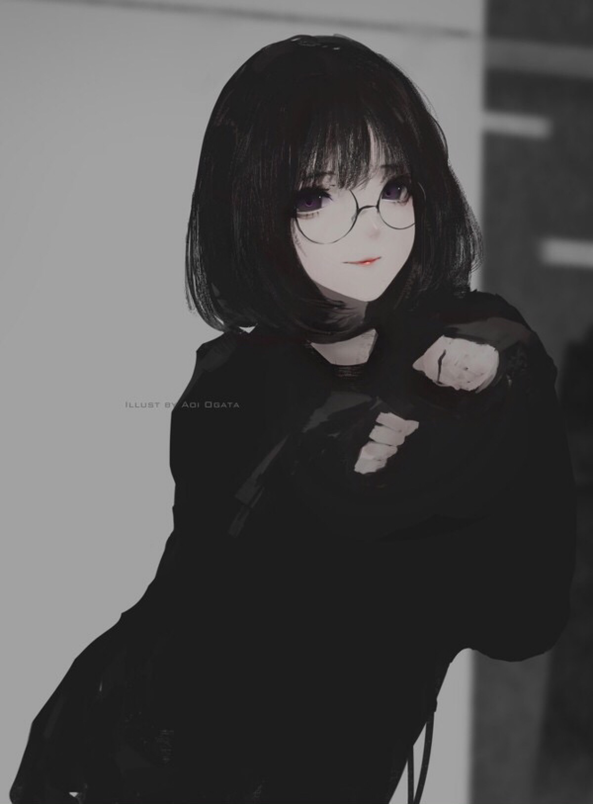 动漫 少女 腹黑 头像 壁纸 插画 二次元 p站id=8782286