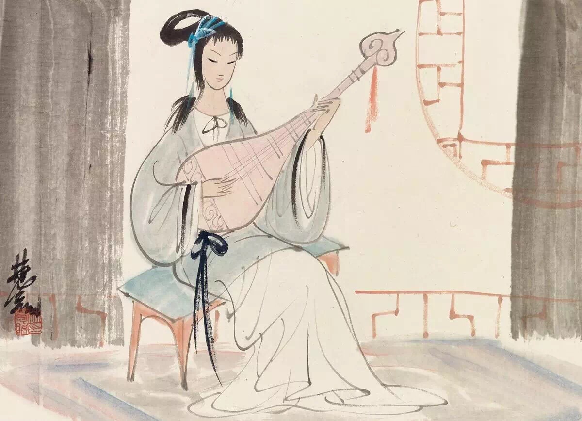《琵琶仕女》, 林风眠美好不为任何人停留