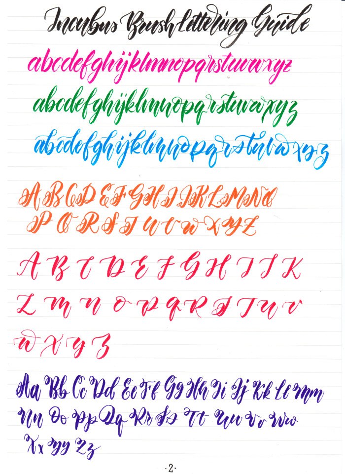 brushlettering 手写英文 #艺术 #设计 #手写 #英文基础字母大小写