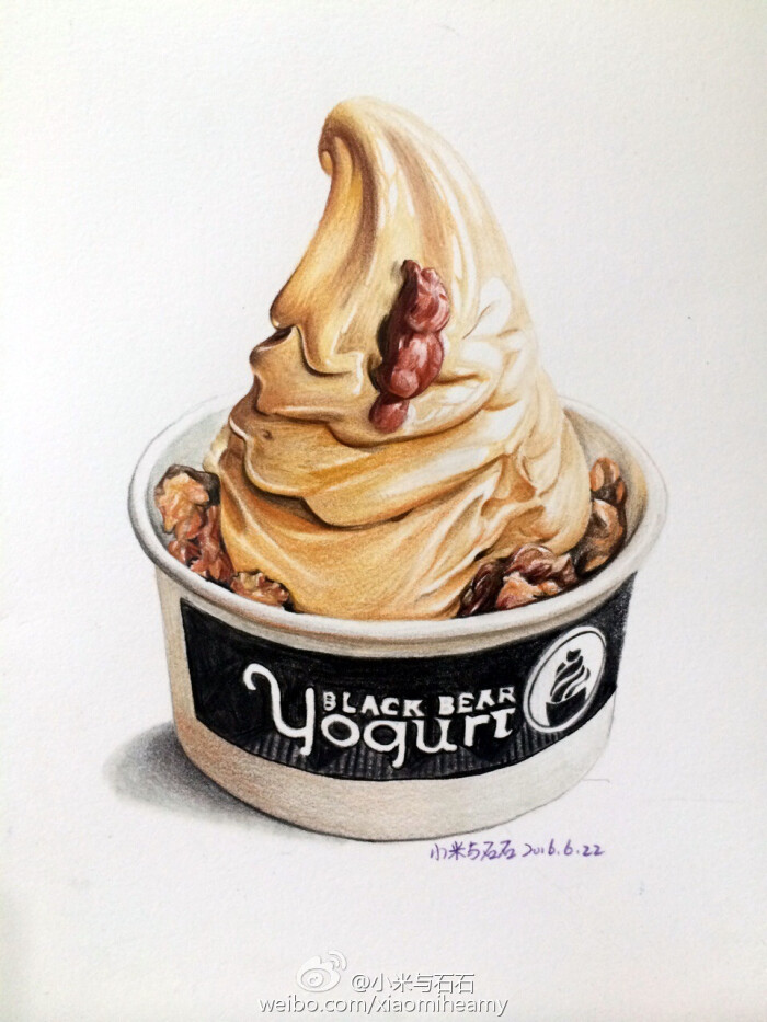 彩铅手绘# 冰淇淋.