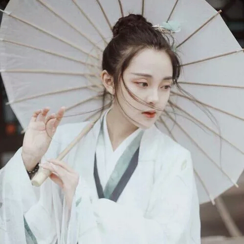 自截,头像,古风,古风真人头像,古风头像,女头,汉服,唯美,森系,意境,小