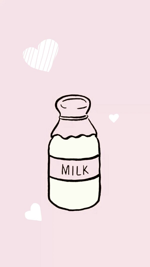 可爱 牛奶 少女心 milk 牛乳 粉色