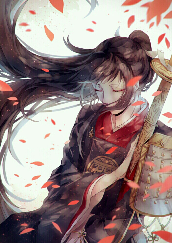 古风 少年 帅 花瓣