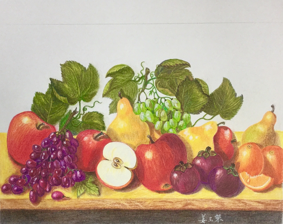 彩铅 蔬果 手绘