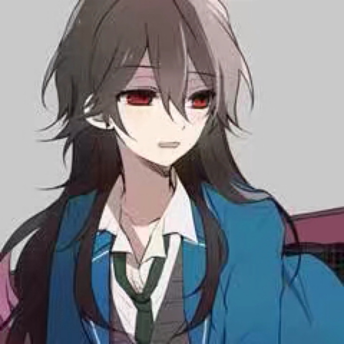 动漫 女头 二次元 御姐 制服 红瞳 天然呆