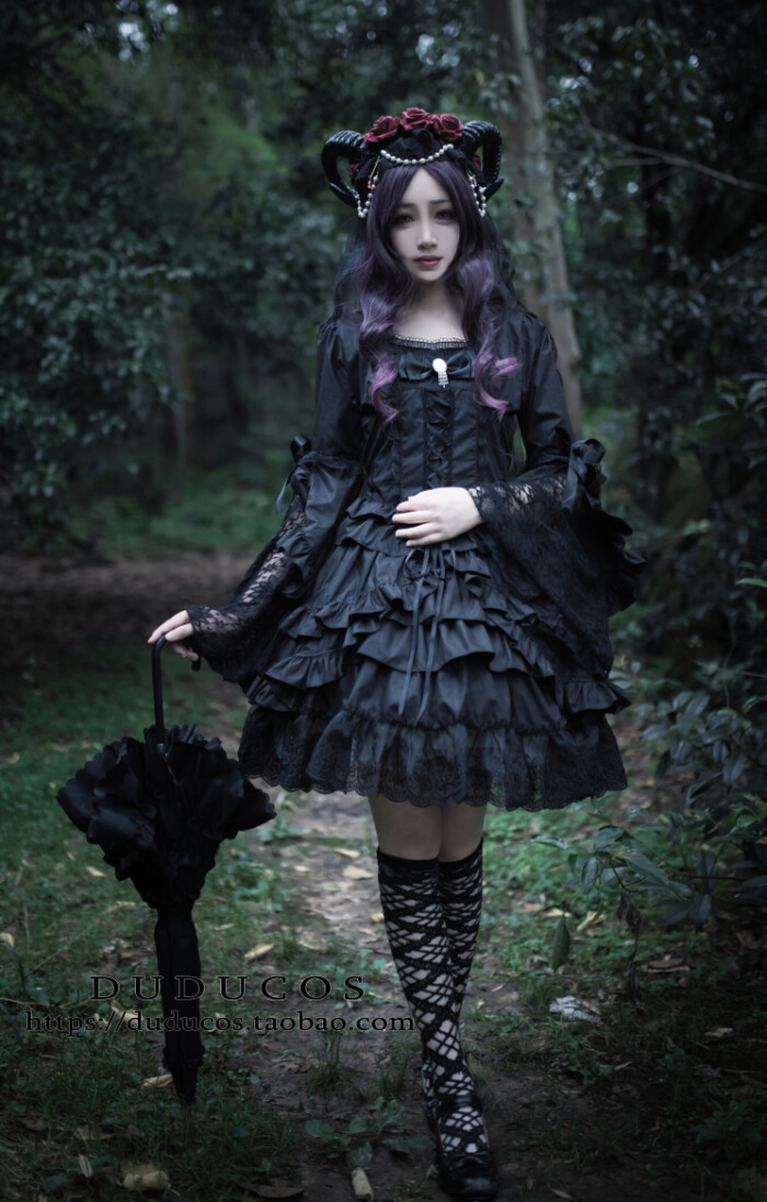 【风の轨迹】 lolita连衣裙洋装 原创 莉莉丝暗黑哥特式 lo娘