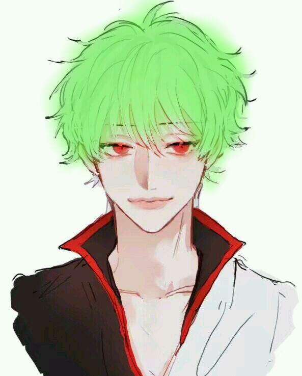原谅色 头像 绿头发 男头