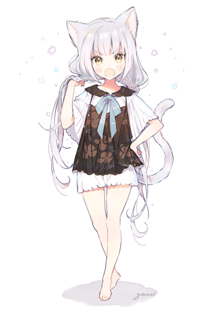 【虎斑*收集】二次元 兽耳 萌娘 手绘 美 动漫 意境 插画 头像 壁纸
