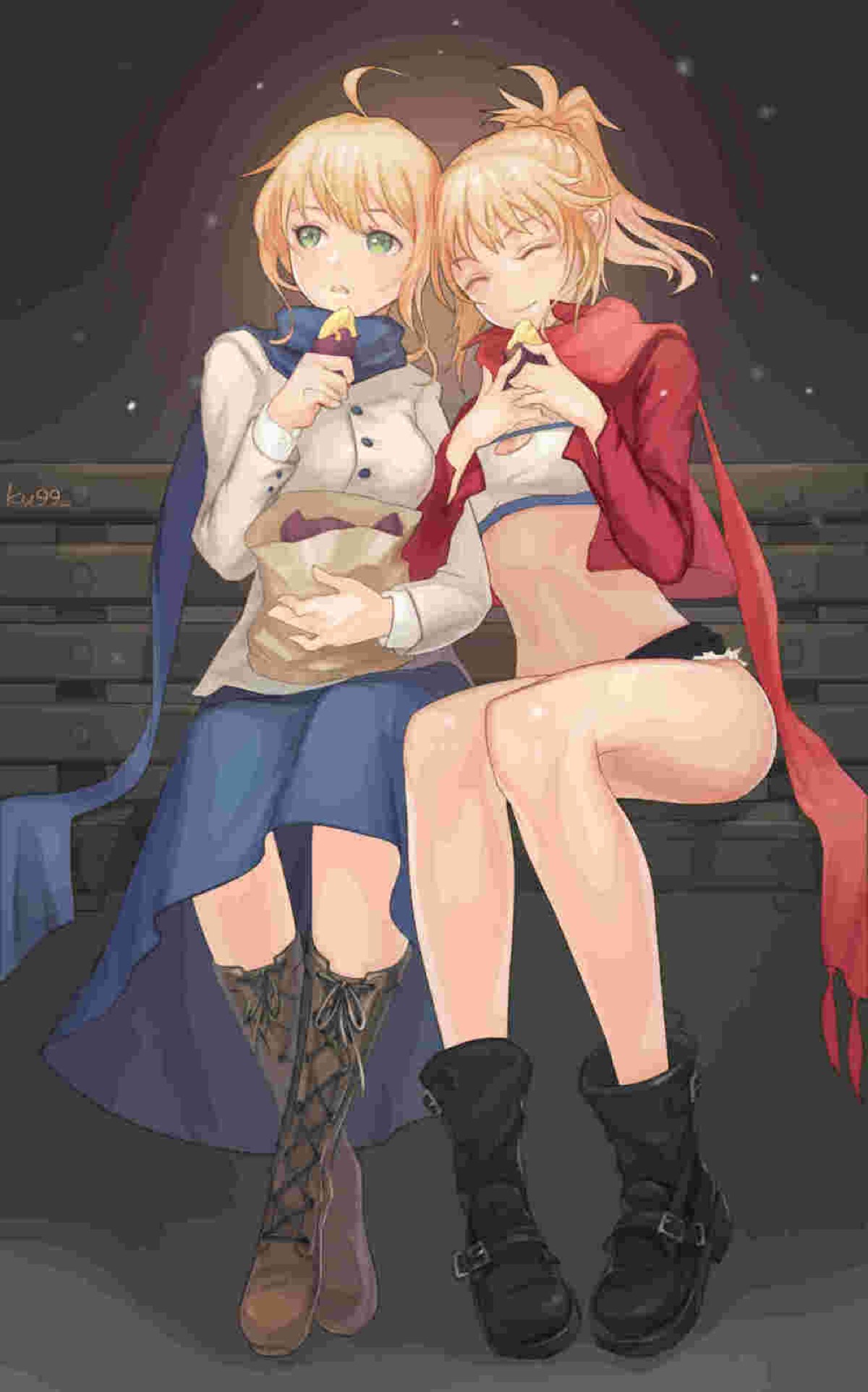 fate saber 阿尔托莉雅 吾王 莫德雷德 小莫