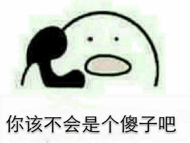 你该不会是个傻子吧