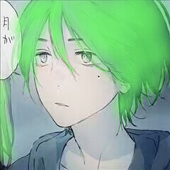 原谅色 头像 绿头发 男头