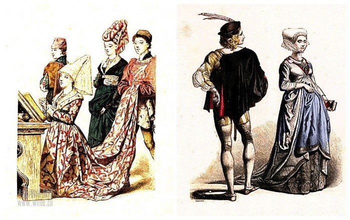哥特时期 哥特风格服装 中古 历史 怀旧 衣服 男装女装 gothic
