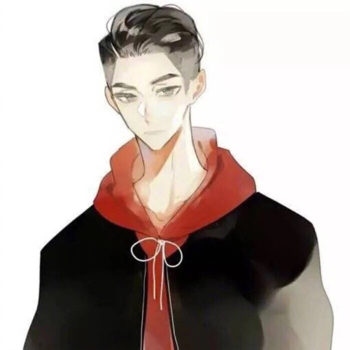 情头 男 手绘 水粉 原宿风头像 文艺简约