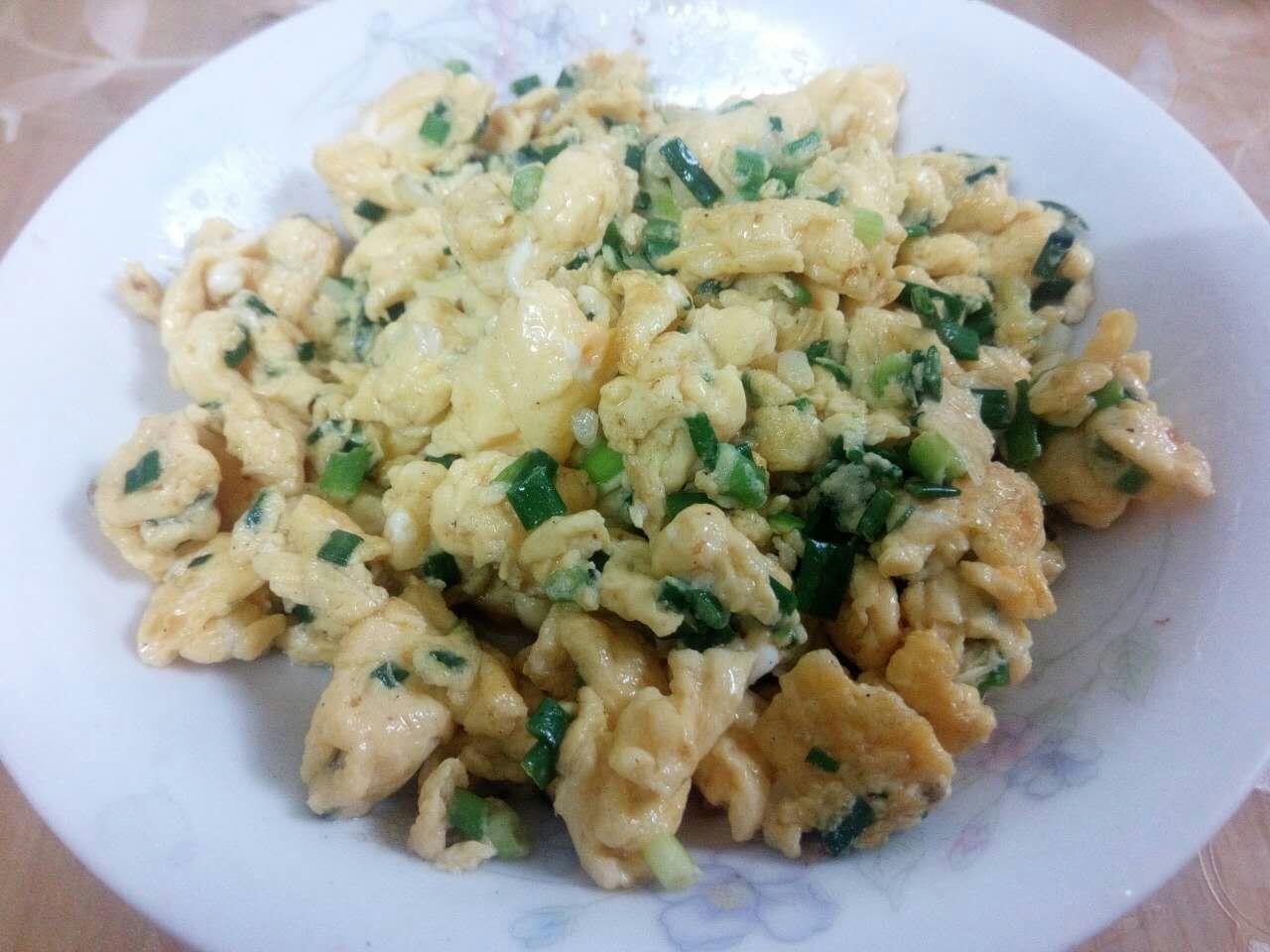 葱花炒鸡蛋