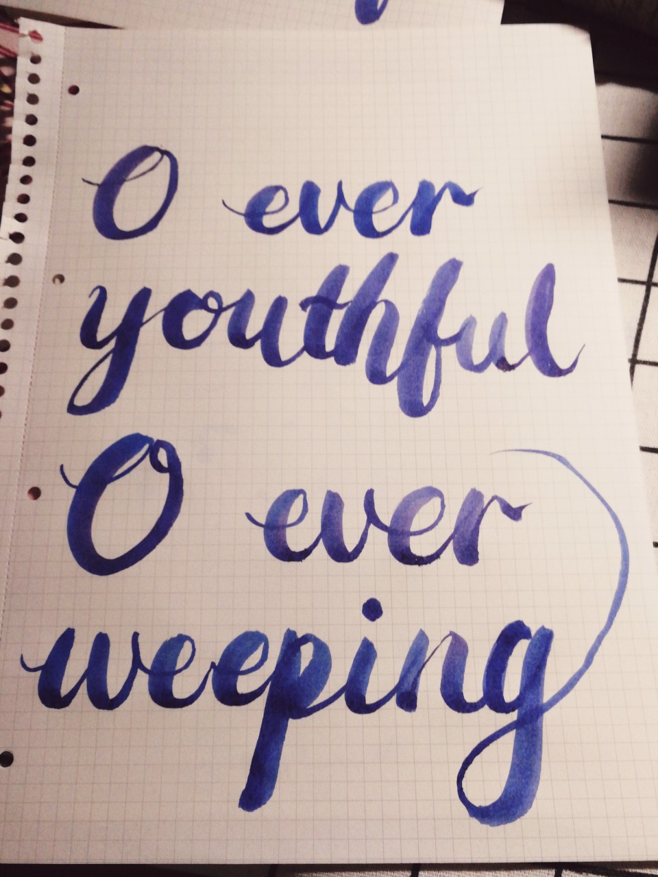 花体英文 brush lettering 手写