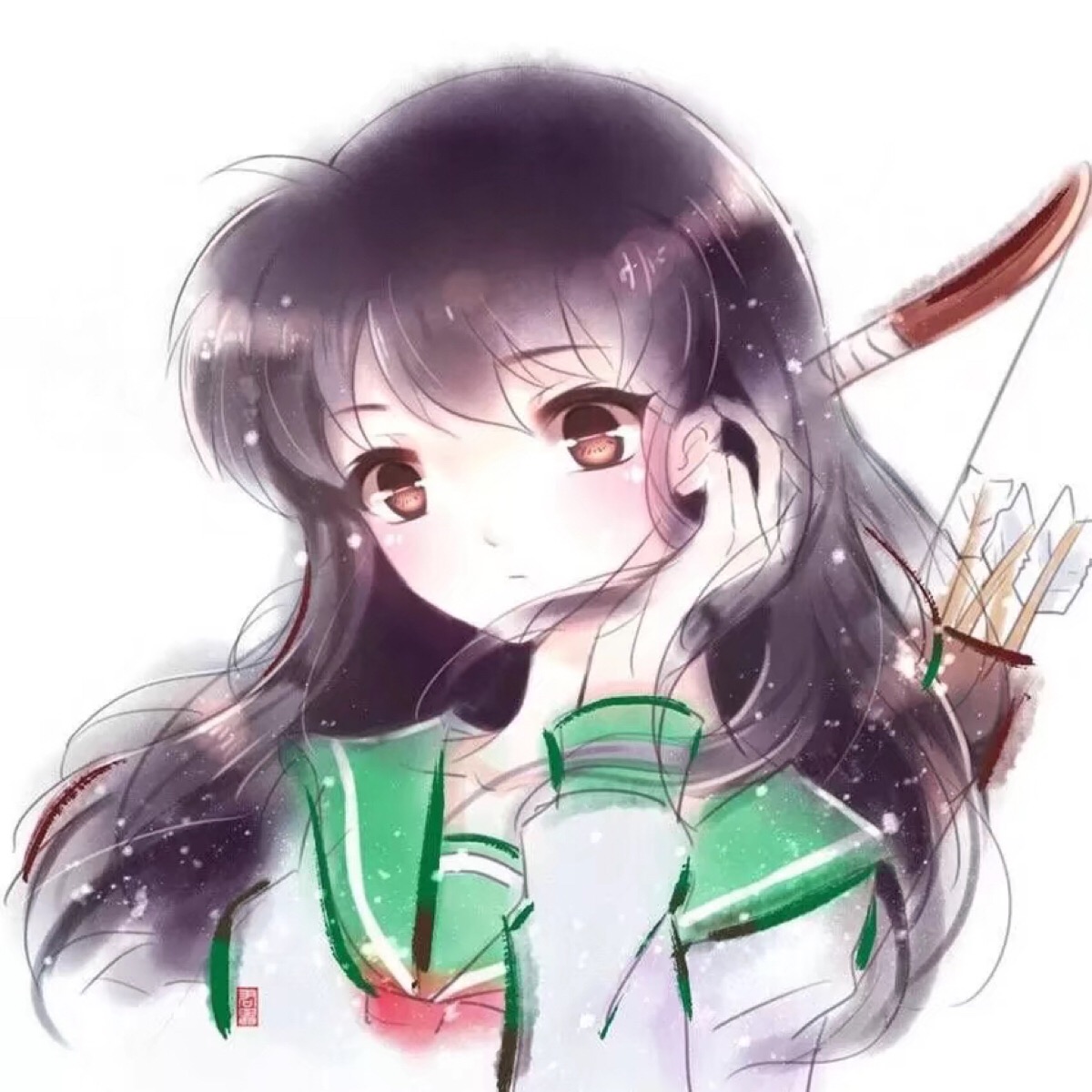 动漫二次元闺蜜女头像 团头 小清新