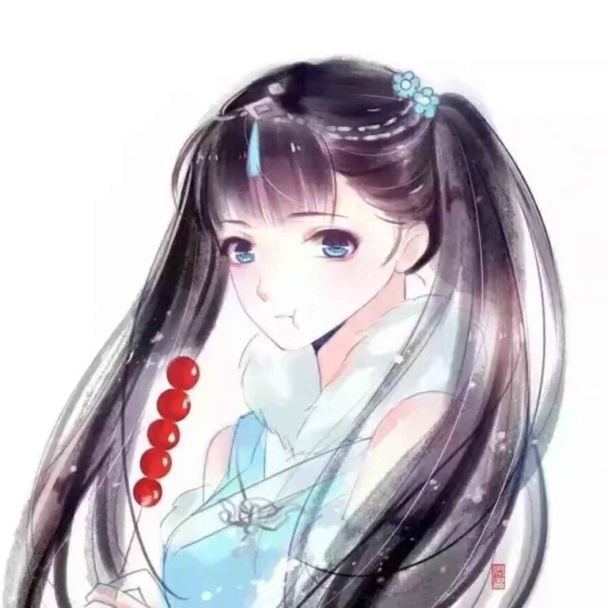动漫二次元闺蜜女头像 团头 小清新 古风