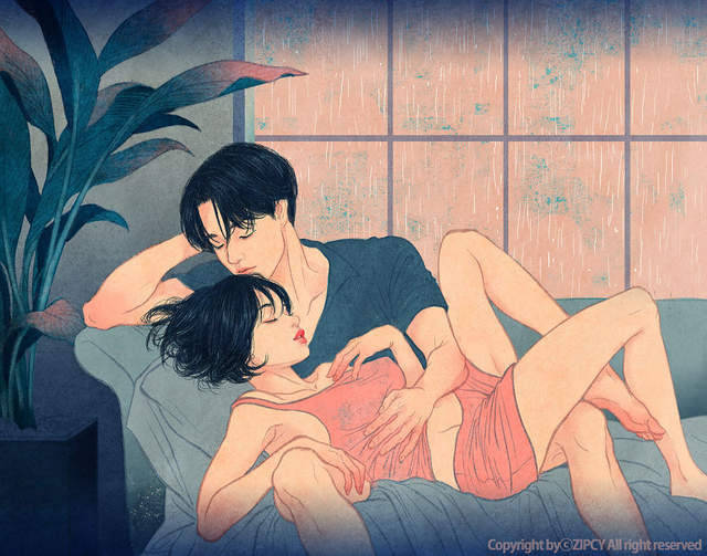 新婚夫妻间的亲密动作