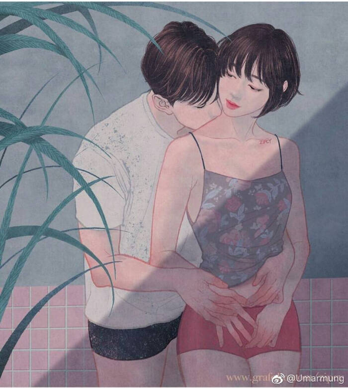 新婚夫妻间的亲密动作