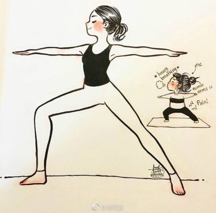 瑜伽有点可爱