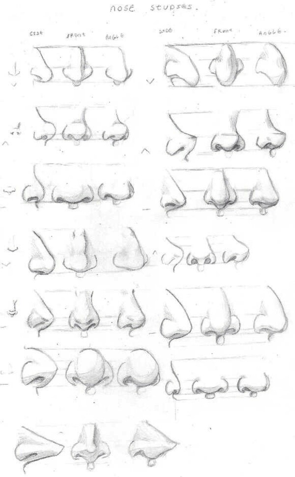 鼻子绘画技巧