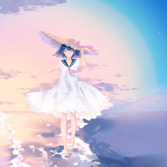 日站搜集-动漫美少女高清画集★【新浪微博:高清无水印iphone萌壁纸