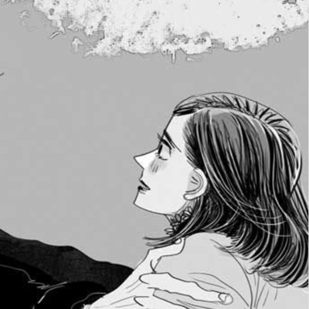 【自配系列转载注明】 漫画截图 女头像 文艺 手绘风 黑白