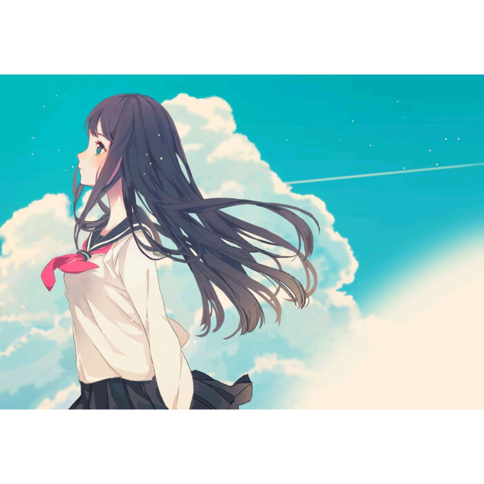 白边 配图 动漫 少女心 唯美 高清 标清 好看 可爱 小姐姐 小哥哥