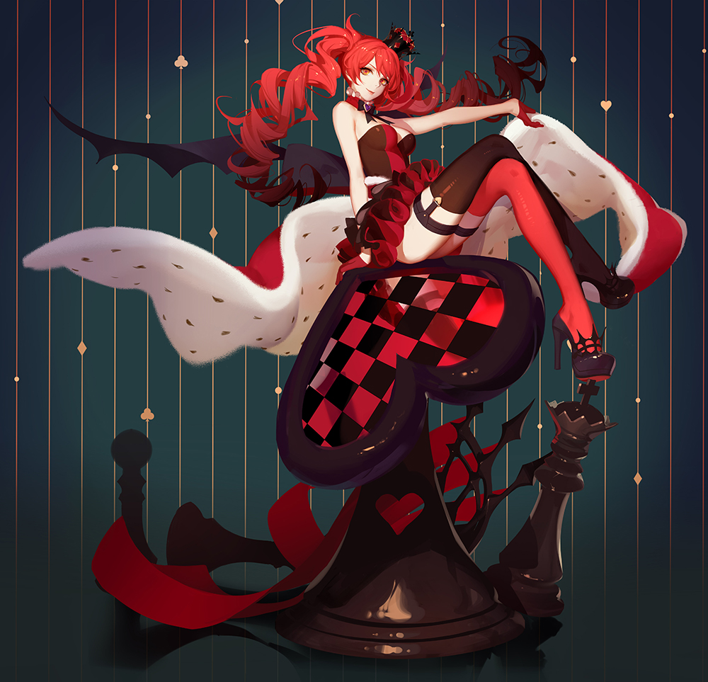 画师:ask id=53457601〈queen of hearts〉爱丽丝梦游仙境 红心女王