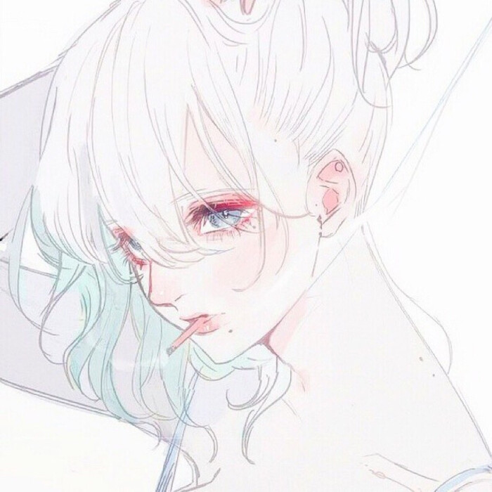二次元动漫头像女生漫头#冷瞳