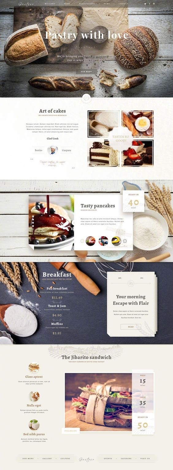 【这9个网站看上去很甜】一组美食甜品类网页设计,一定要度过一个甜甜