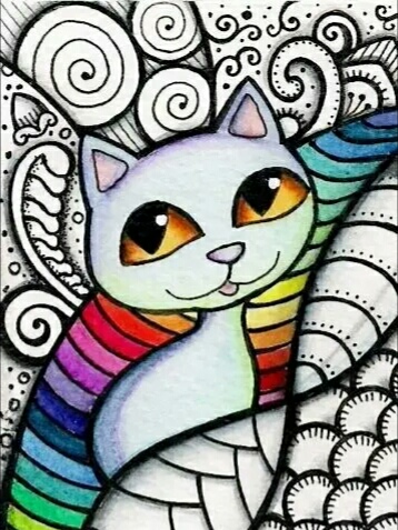 线描～猫