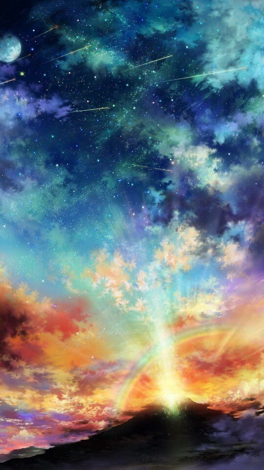 彩虹与星空