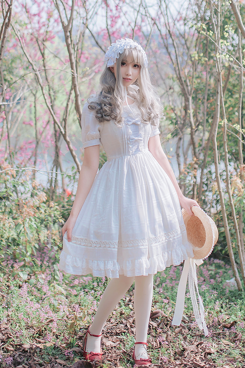 织锦园原创lolita连衣裙女夏季新款裙子日常修身洛丽塔洋装公主裙