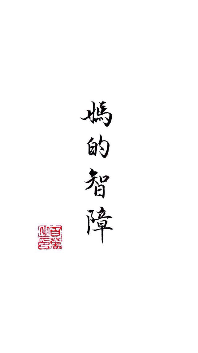 妈的智障