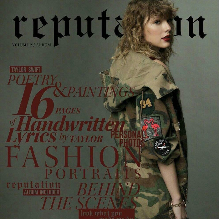 taylor swift霉霉2017最新专辑《reputation》