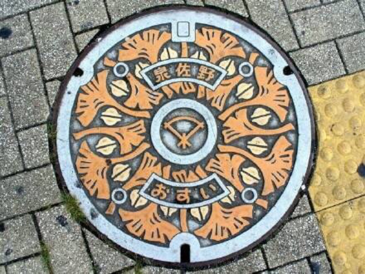这世界很美#日本街头井盖艺术