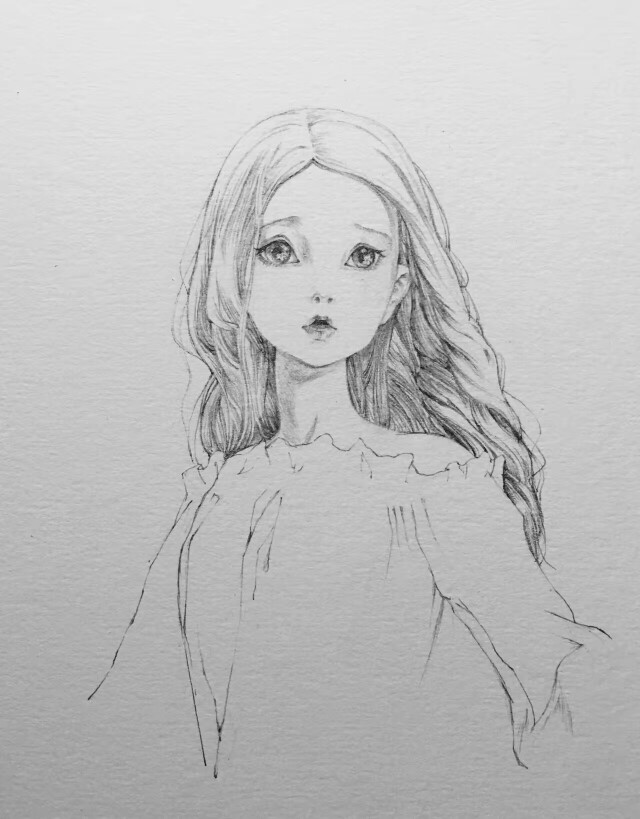 手绘素描线稿# @emily_legend欣 贴吧大神