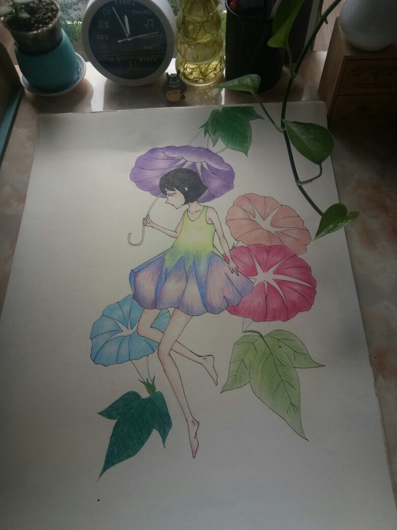 自创画 彩铅