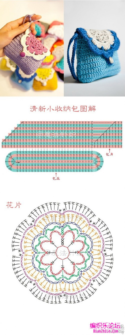 钩针可爱小星星&收纳包图解-编织乐论坛