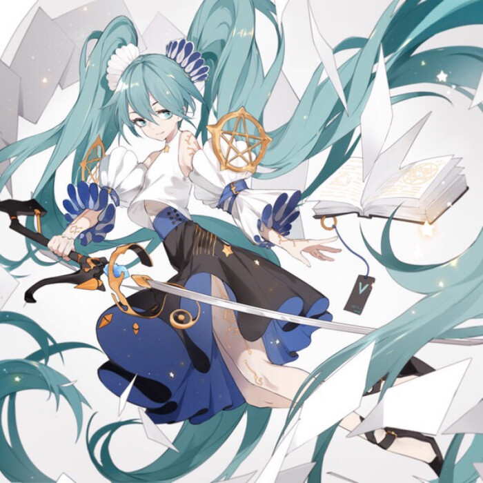 动漫 壁纸 头像 唯美 少女 梦幻 唯美 插画 套图 初音未来十周年贺图