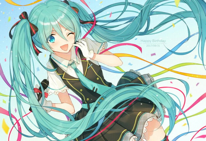 动漫 壁纸 头像 唯美 少女 梦幻 唯美 插画 套图 初音未来十周年贺图