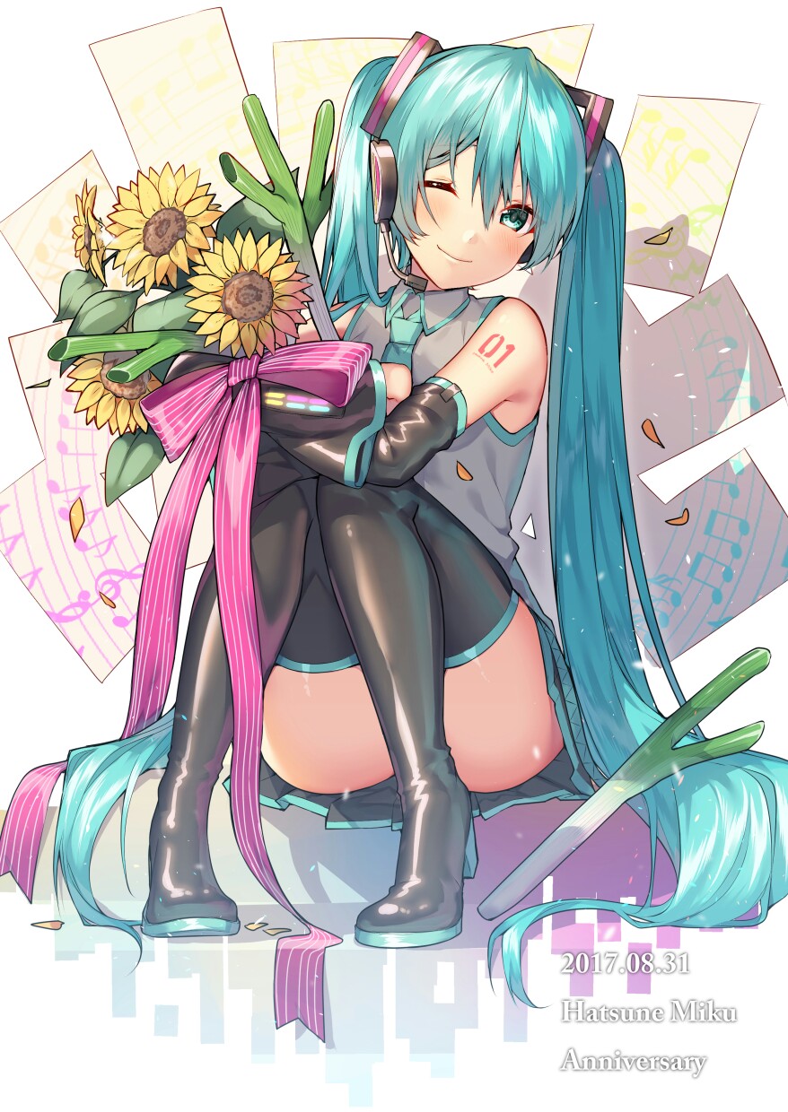 动漫 壁纸 头像 唯美 少女 梦幻 唯美 插画 套图 初音未来十周年贺图