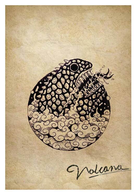 黑白创意插画