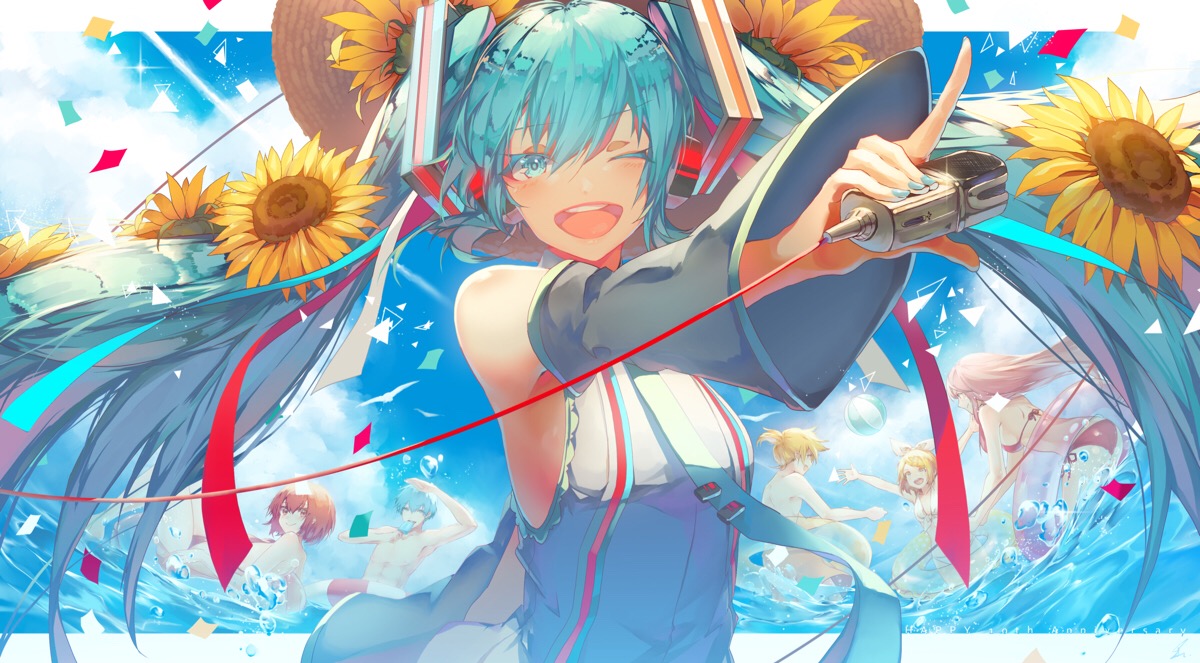 miku 初音 二次元 萌妹子 头像 壁纸 插画
