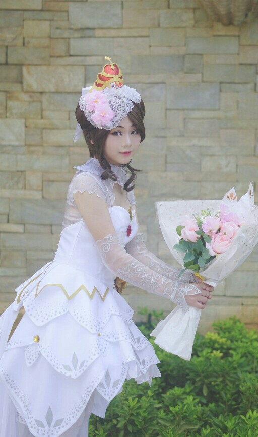 小乔 纯白花嫁 cosplay