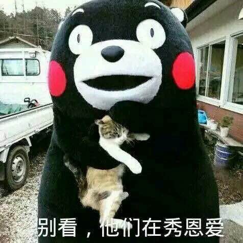 表情包"别看 他们在秀恩爱"