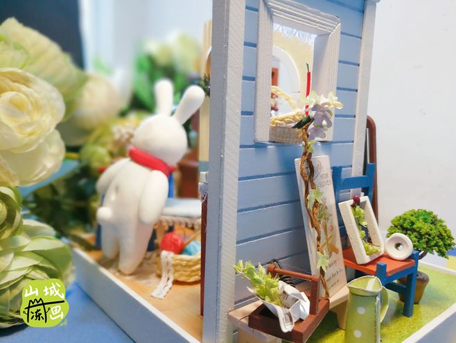 花园一景 #手工# #diy# #小屋# #手作# #微景观# #小房子# #超轻粘土
