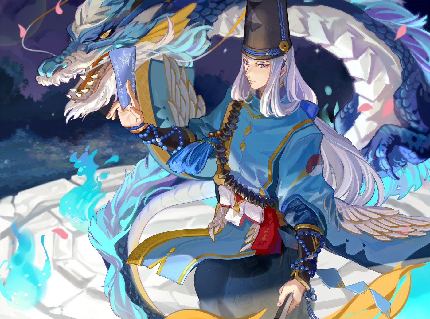 阴阳师 安倍晴明 绘师:achyue 本作品pixiv id=64930607